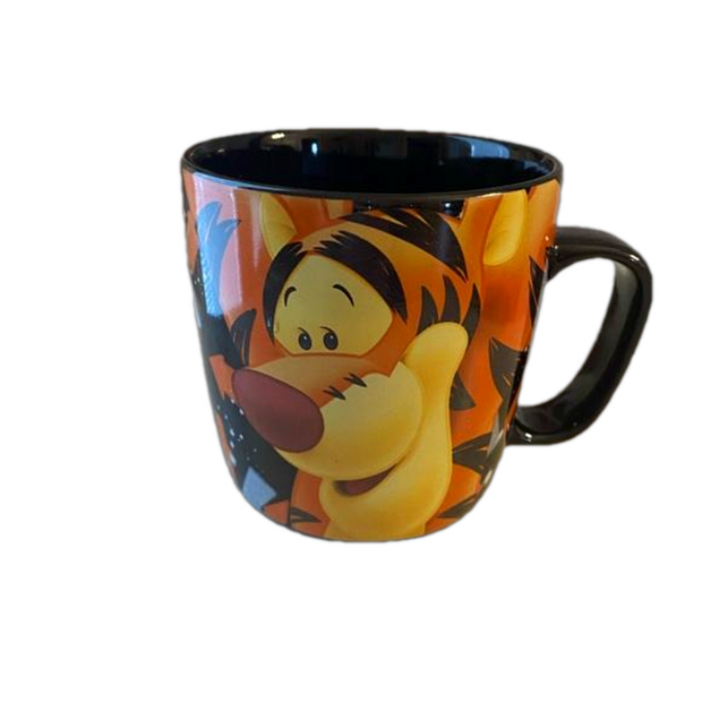 Vintage Disney Store Tigger "Stars & Arrows" Large 3D Coffee Mug Cup
